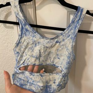 Cut out tie dye Tank